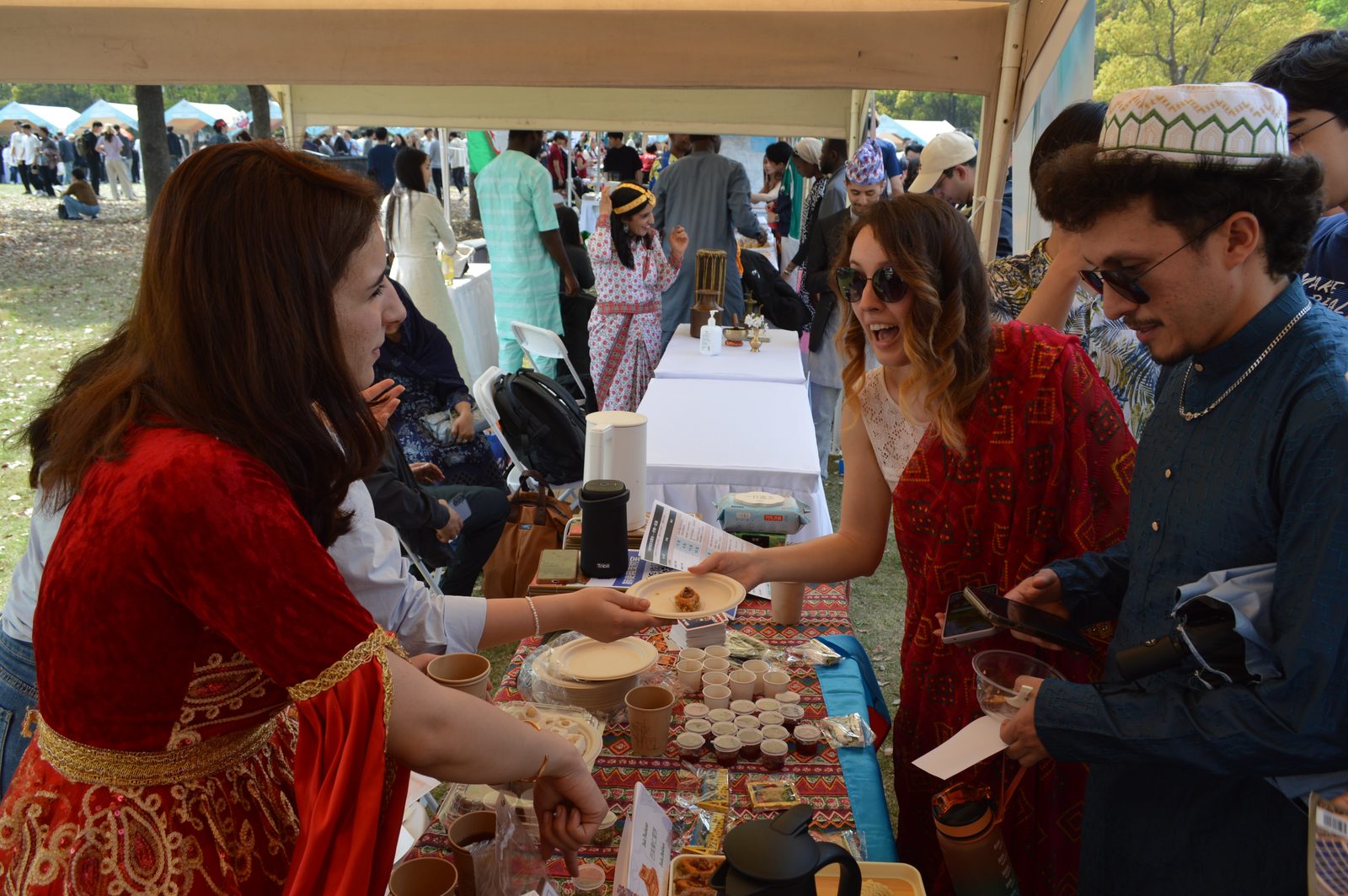 Azerbaijan cultural display at SJTU