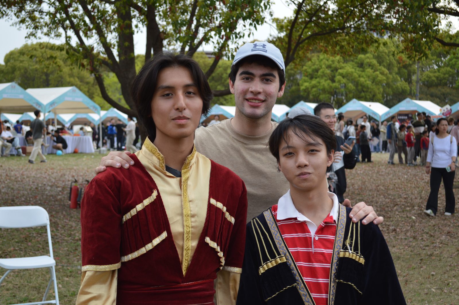 Students posing at the event